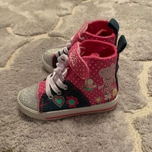 Toddler girls Peppa Pig high top sneakers